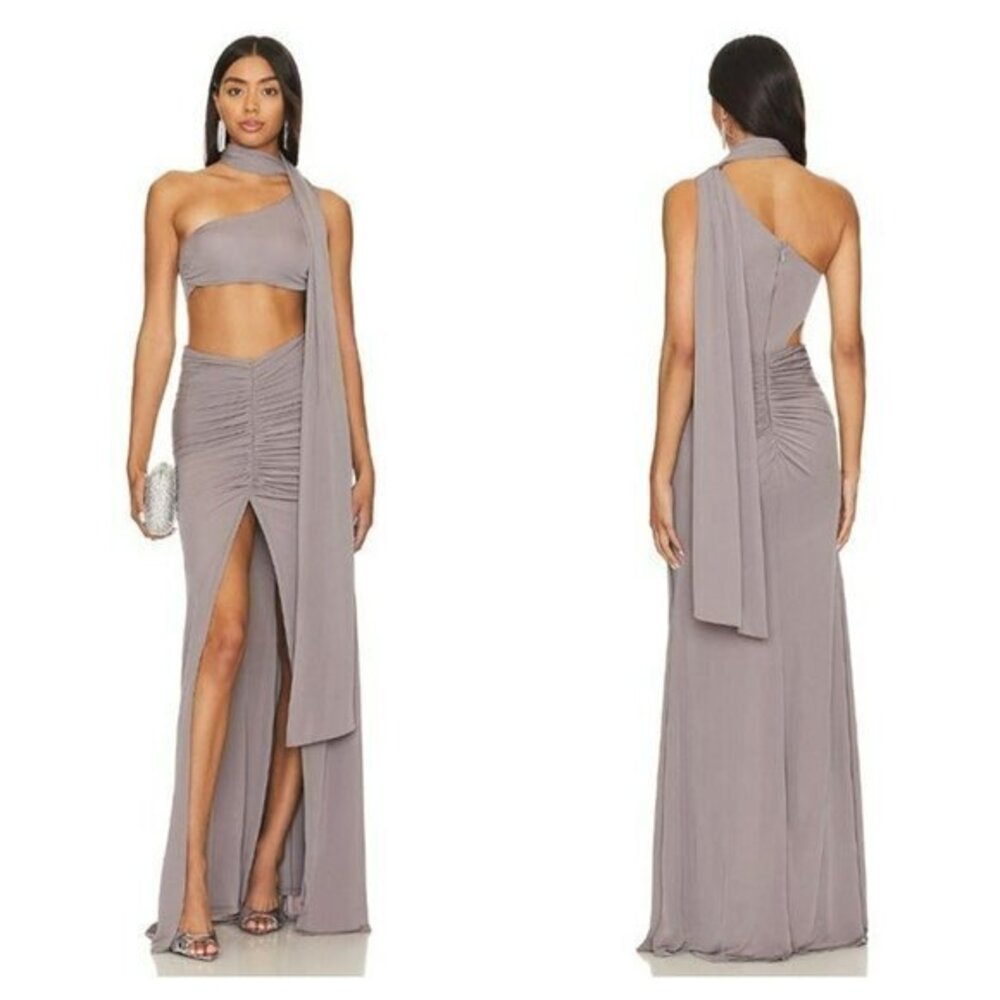 H:ours Denisse Maxi Dress - Grey